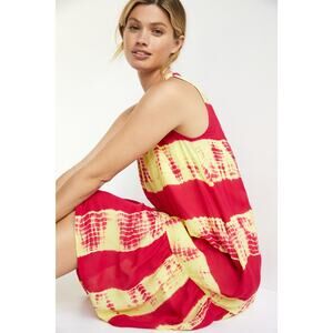 New Anthropologie NORBLACK NORWHITE Flounced Tie-Dye Tunic Dress $228 X-SMALL